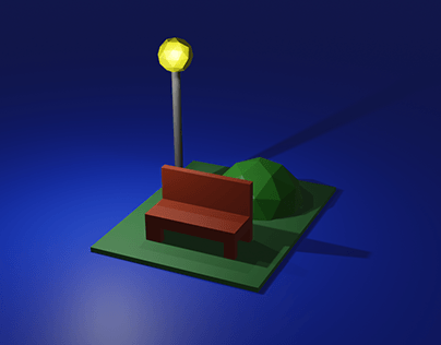 3D tutorial / bench and light
