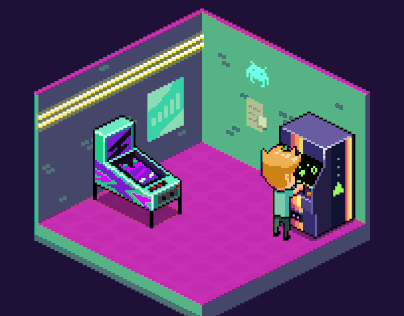 Pixel art arcade