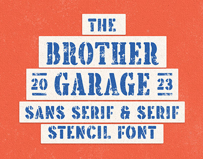 Brother Garage - Display Font