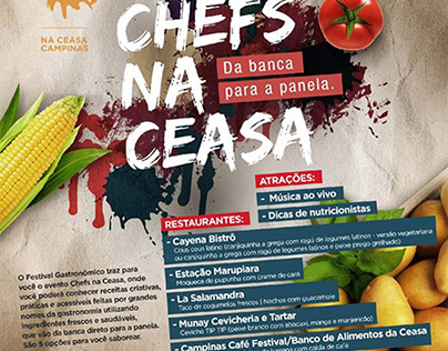 BANNER Festival Gastronômico 'Chefs na Ceasa'