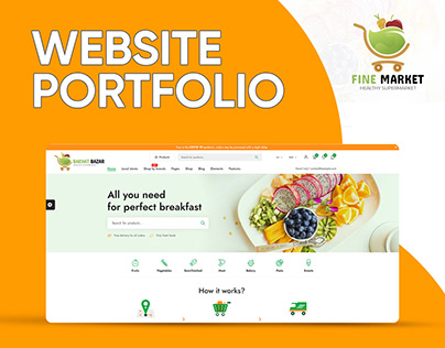 Fine Market Website UI Portfolio
