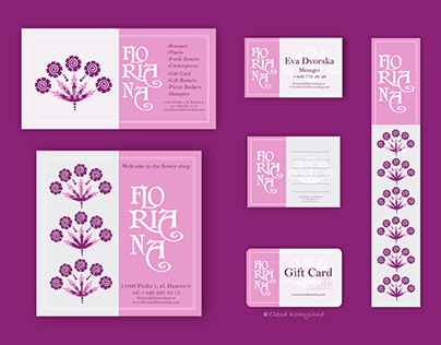 Corporate Identity for "Floriana" Flower Shop