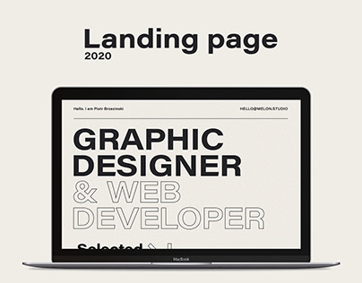Landing page 2020 - Melon.studio