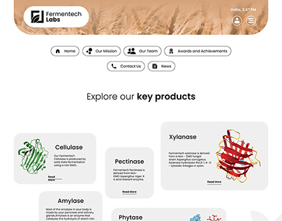 Logo and UI Design | Fermentech Labs