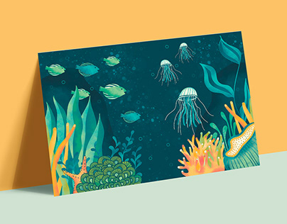 Ilustración: Bajo el mar