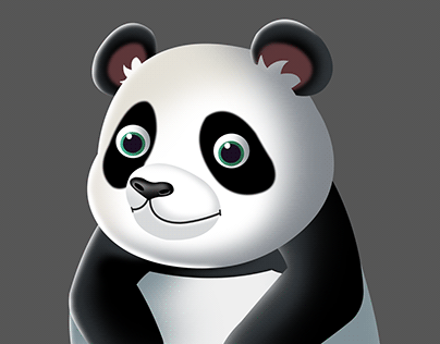 Casual Panda Character 2D