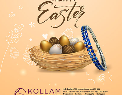 Easter Wishes Design For Kollam Supreme