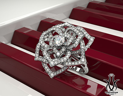 Rose ring modeling and rendering.