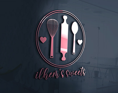 Ilhem's Sweets | Bakery Logo Design