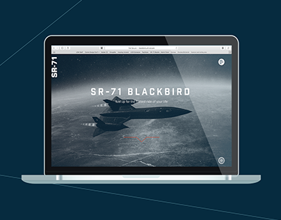 WEB DESIGN // sr-71 blackbird website