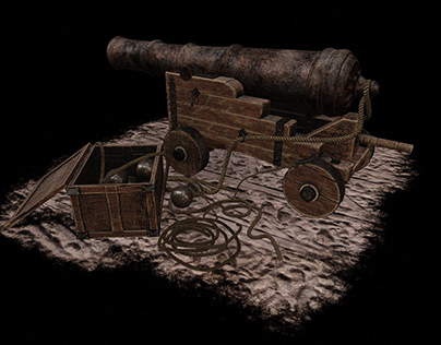 Old Cannon Cart