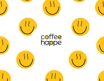 Coffee Happe Logo Design | drink coffee be happy :)