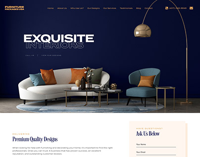 Furniture Packages USA Website Redesign
