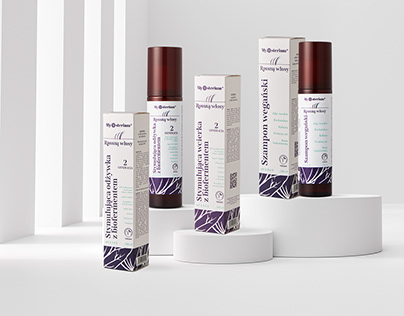 Package design - Mysterium hair care - Redesign