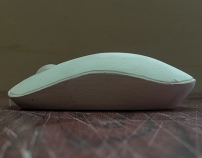 POP ( plaster of paris ) carved mouse prototype.