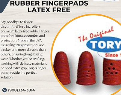 Latex-Free Rubber Finger Pads for Enhanced Grip
