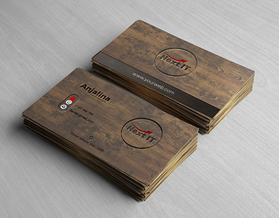 Next IT wooden Business card