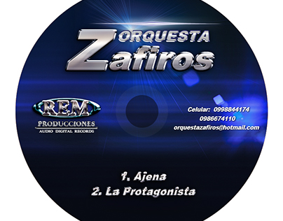 Etiqueta CD Orquesta Zafiros