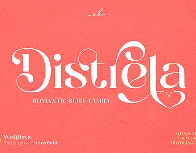 Distrela - Free Romantic Serif Font