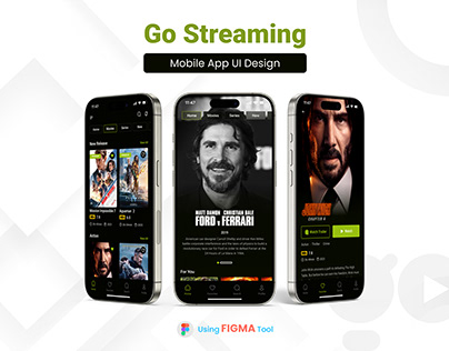 GO Streaming Mobile App UI Design