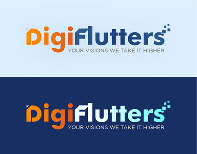 Digi Flutters Logo Design