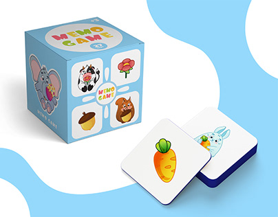 Memo Game | Children board game design |