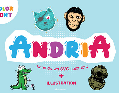 Andria Hand Drawn SVG Color Font