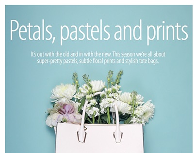 Fashion editorial - Petals, pastels and prints