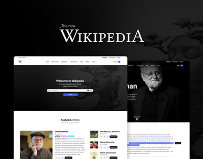 Project thumbnail - The New Wikipedia - Redesign