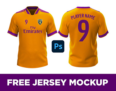FREE Premium Soccer Jersey Kit Mockup (PSD)