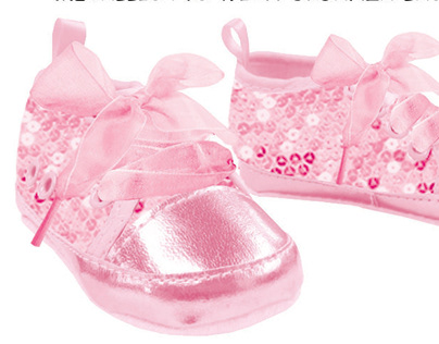 Crib Shoes Design - Baby Girls