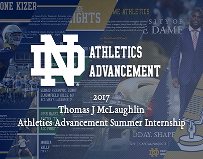 2017 Notre Dame Athletics Advancement Summer Internship