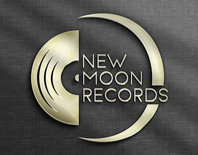 Vinyl records store logo