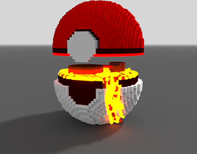 Low Poly Pokeball on Behance