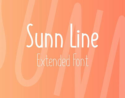SUNN Line Extended Font 😘