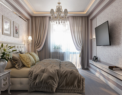Classic bedroom interior design