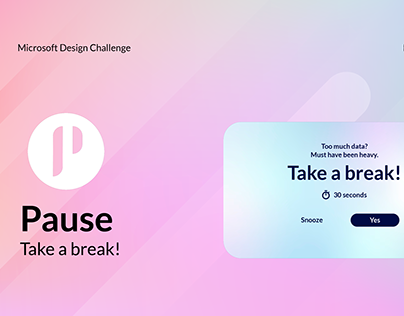 Pause - Wellbeing Application - UI/UX case study