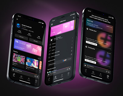 Mobile app “My vibe” for Yandex Music