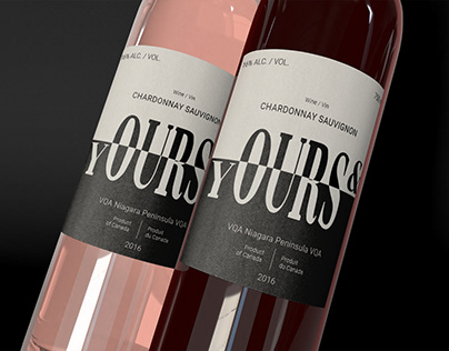 Wine design for OURS & YOURS brand.