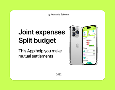 Joint expenses/Split budget - mobile App