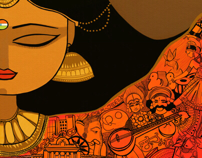 Bharat Mata | Illustration | India