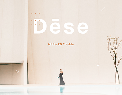 Dese Landing Page Adobe XD Template - Freebie