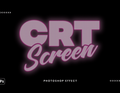 Glowing Retro CRT Screen Effect