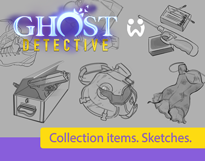 Ghost Detective. Collection Items, Sketches.