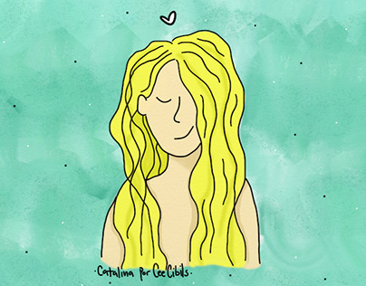 Ilustraciones digitales de mi personaje 'Catalina'