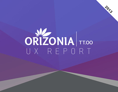 UX Report - Orizonia Touroperators