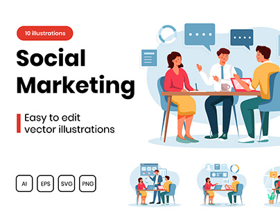 M299_ Social Marketing Illustrations
