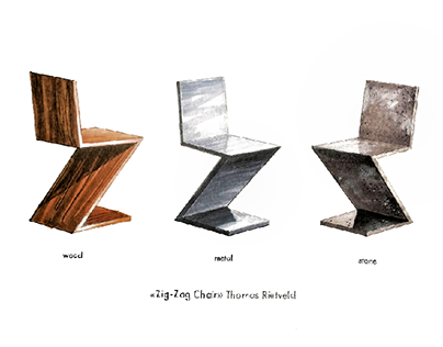"Zig-Zag Chair" Thomas Rietveld