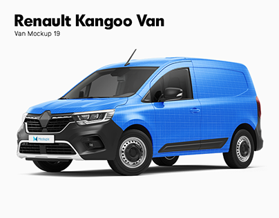 Renault Kangoo Van Mockup