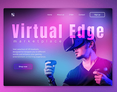 VR Headset Shop Website - A Concept Project